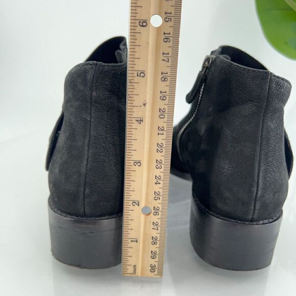 Eileen Fisher Women's Billie Boot Size 7.5 Black Tumbled Nubuck Bootie Ankle - Picture 7 of 14